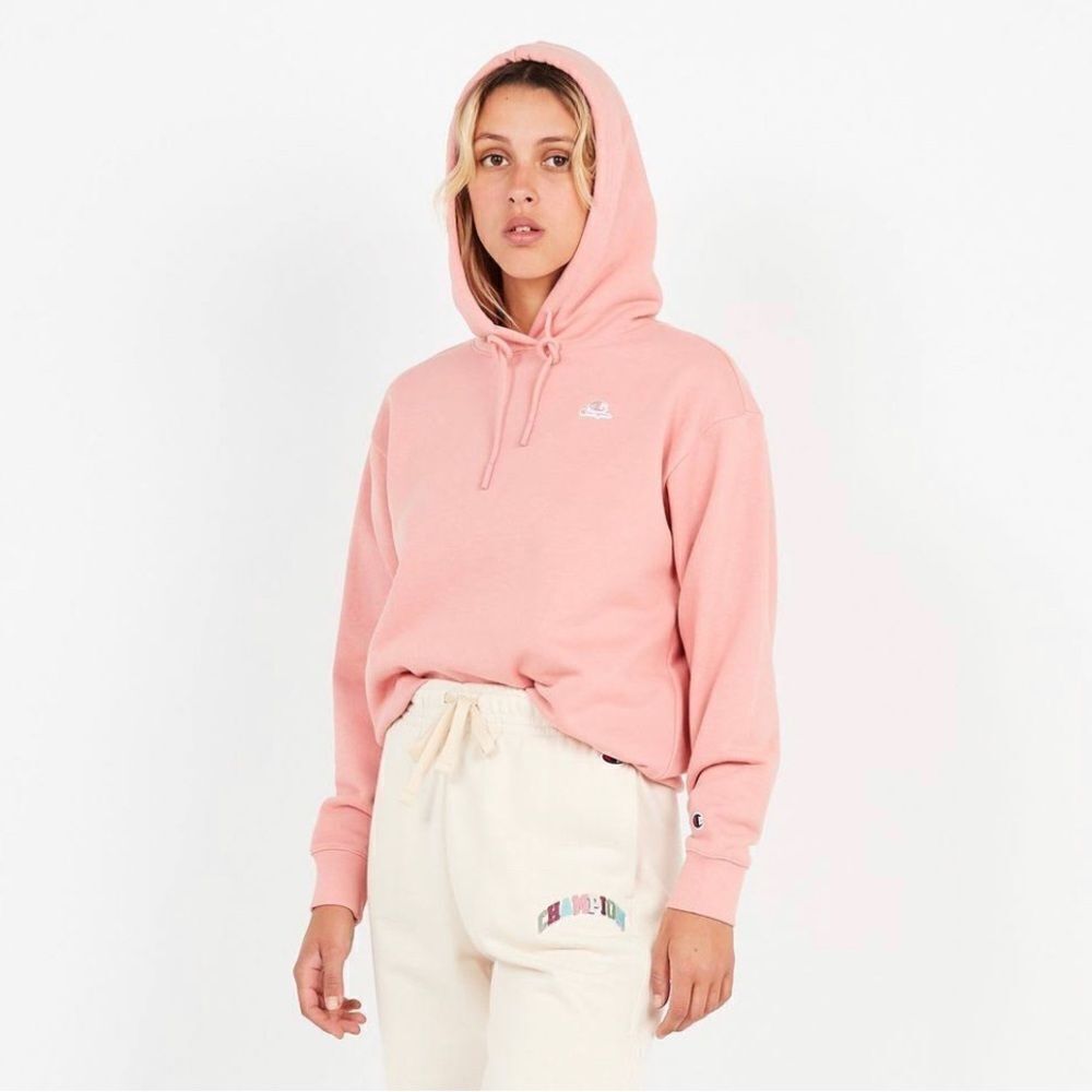 Champion Light Pink Cropped Crewneck Pullover Size S✨ D28